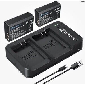 Artman USB Dual Charger Battery Fits Canon LP-E10 Canon & Two Artman Batteries